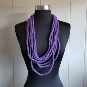 Purple Rope Layered Necklace